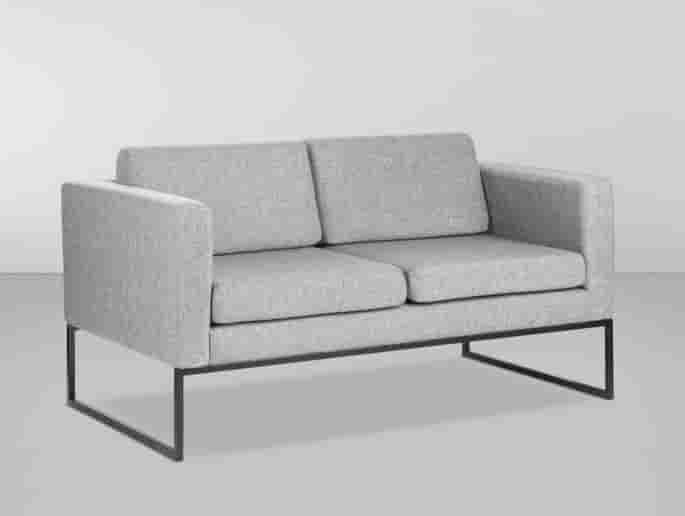 Sofa Piqueri - Preto/ Cinza L:1,4