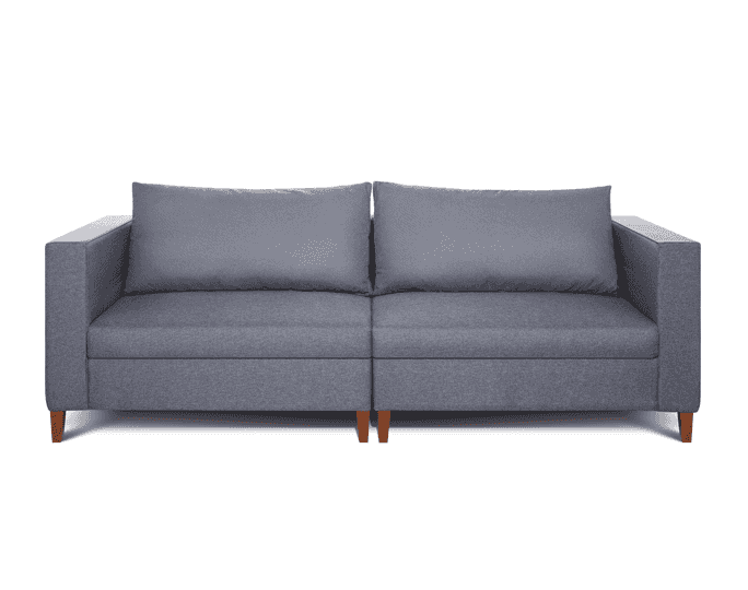 Cj. Sofa Vedel - Cinza Escuro L:2,4m